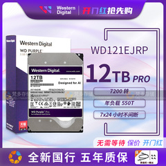 WD监控硬盘紫盘12TB7200转录像机