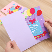 手工贺卡教师节幼儿园儿童手工不织布材料包创意祝福立体卡片