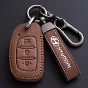 2020款现代悦动钥匙包20款悦纳专用汽车真皮钥匙包遥控皮套扣