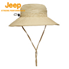 Jeep吉普春夏渔夫帽遮阳防紫外线太阳帽户外透气休闲防晒帽