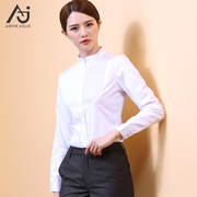 职业白衬衫女2022春装ol长袖，修身工作服酒店，工装商务正装韩版