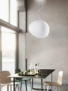 北欧创意别墅复式楼梯灯具，现代简约意大利中空餐厅，客厅鹅蛋长吊灯