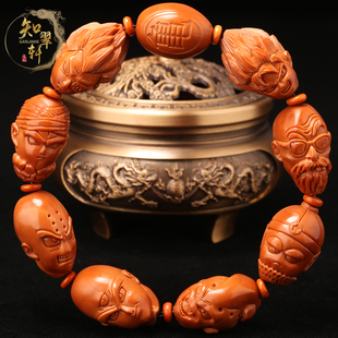 橄榄核手串苏工名家手工雕刻动漫题材七龙珠手链橄榄胡龟仙人手链