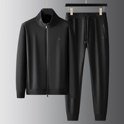 休闲套装2024春秋季运动服男士夹克，外套两件套时尚立领卫衣裤子