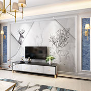 6d电视背景墙壁纸3d立体墙纸现代简约客厅，卧室壁画8d影视墙布装饰