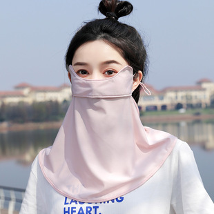 夏季防晒冰丝面罩女全脸遮阳护颈薄款透气防紫外线骑行护眼角口罩