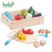 boby 木盒切切看宝宝切水果蔬菜切切乐仿真儿童过家家玩