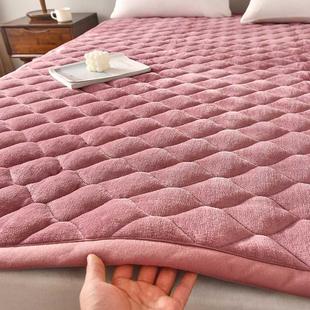 冬季牛奶绒床垫软垫加厚保暖床褥子珊瑚法兰绒宿舍单双人毛毯垫被