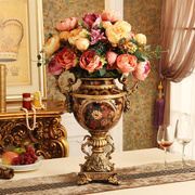 欧式花瓶套装树脂复古高档餐桌花插电视柜酒柜客厅家居装饰品