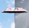 折六晴雨伞超轻复古伞紫外线油画口袋防晒太阳伞迷你便携