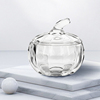 水晶玻璃碗甜品杯燕窝盅南瓜，精致高级美容院，小水果盘带盖小碗容器