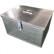 大号铁皮箱白铁皮箱子五金工具箱，铁箱子镀锌板，箱铁皮箱工7号37*25
