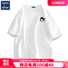geniolamode青少年短袖t恤男夏季白色正肩基础款小猫半袖
