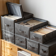 科技布收纳(布收纳)箱衣柜，衣物分层收纳盒，家用皮质储物箱抽屉式可折叠箱子