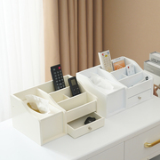 创意纸巾盒木制抽纸盒欧式多功能，家用客厅茶几桌面遥控器餐巾收纳