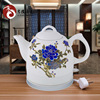 景德镇直供变色牡丹陶瓷电热，水壶快速烧水壶煮茶器陶瓷可设计