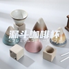 日系特色咖啡杯 设计感小众美式复古陶瓷粗陶200ml迷你小容量商用
