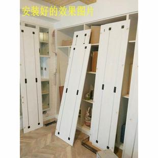 柜门拉直器免开槽衣柜门板免开槽拉直器实木橱柜门可调节明装门板