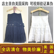 OLDNAVY老海军女童童装吊带裙背心裙纯棉百褶裙抹胸挂脖裙夏季