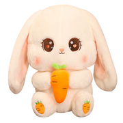 可爱胡萝卜兔子毛绒玩具布娃娃女生小白兔抱枕公仔女孩睡觉大玩偶