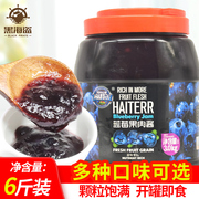 海特尔蓝莓味果酱 水果果粒冰粥刨冰沙圣代炒酸奶蓝莓味果肉酱3kg