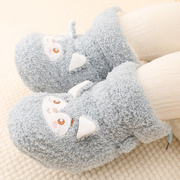 婴儿棉鞋冬季加绒加厚不掉高帮，鞋子冬天男女，幼儿6-12个月保暖卡通