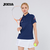 joma羽毛球padel板式网球polo衫女修身运动短袖，透气速干t恤女上衣