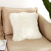 家居北欧简约毛绒靠垫抱枕套，可拆洗沙发，舒适靠垫靠枕不含芯定制