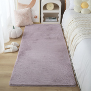 地毯卧室床边毯少女儿童房间飘窗纯色冬天毛绒加厚防滑脚垫子地毯