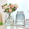 轻奢ins简约玻璃花瓶水养鲜花，百合插花花，器网红客厅装饰花瓶摆件