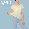vfu凉感宽松显瘦运动上衣女，短袖t恤透气瑜伽服，健身跑步训练罩衫夏