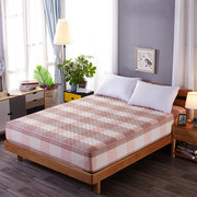 纯棉床笠加厚夹棉席梦思，床罩保护套单件，全棉床垫防滑1.5米1z.8m床