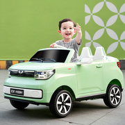五菱宏光mini儿童，电动汽车可坐人遥控四轮电动车