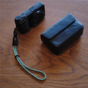 cam-in相机包牛皮(包牛皮)gr黑卡卡片相机器材，数码便携摄影包真皮收纳包