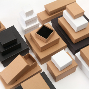 上下天地盖盒子正方形小盒子首饰茶叶盒产品包装纸盒