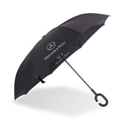 BBA豪车反向汽车伞车标倒立伞免持式反骨双层晴雨伞宝马长柄雨伞