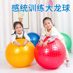 瑜伽球儿童感统训练婴儿宝宝早教球触觉按摩平衡球加厚防爆大龙球