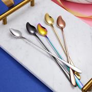长柄不锈钢搅拌勺创意芒果勺夏季雪糕冰勺跨境304小勺子