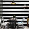 黑白色横竖条纹墙纸现代简约客厅卧室咖啡餐厅服装店电视背景壁纸