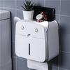 卫生间纸巾盒防水免打孔厕所，壁挂式抽纸盒厕纸洗手间置物架卫生纸