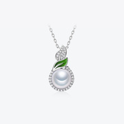 meluxe美奈s925银南洋澳白珍珠，吊坠海水珍珠，项链清新活力小众款