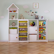 实木儿童书架家用落地书柜置物架创意小房子书架组合幼儿园绘本架