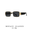 mspace2022夏欧美(夏欧美)朋克，蒸汽复古金属太阳眼镜男墨镜方形框潮流