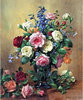 印花法国dmc十字绣绣客厅，画油画花卉威廉姆斯的花
