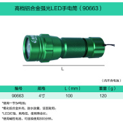 。特斯工具高档铝合金，强光防水led手电筒5号电池袖珍迷你手电