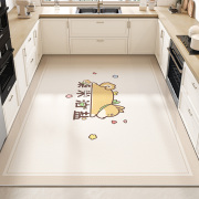 厨房地垫pvc防滑防油可擦免洗专用地毯地面，防水耐脏整铺垫子