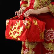 女方陪嫁物品婚庆大全，结婚用品红色，包裹大号娘家包袱皮喜盆红布