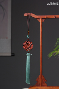 赞比亚血檀紫檀木貔貅挂牌老料精雕文玩红木工艺品车挂饰品手把件
