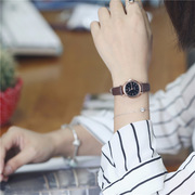 韩版品牌时尚学生女士手表皮带，款细带复古小巧简约气质抖音