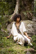 africanrobe情侣印花长衫外罩，非洲部落图案，民族风长袍口袋裙男女